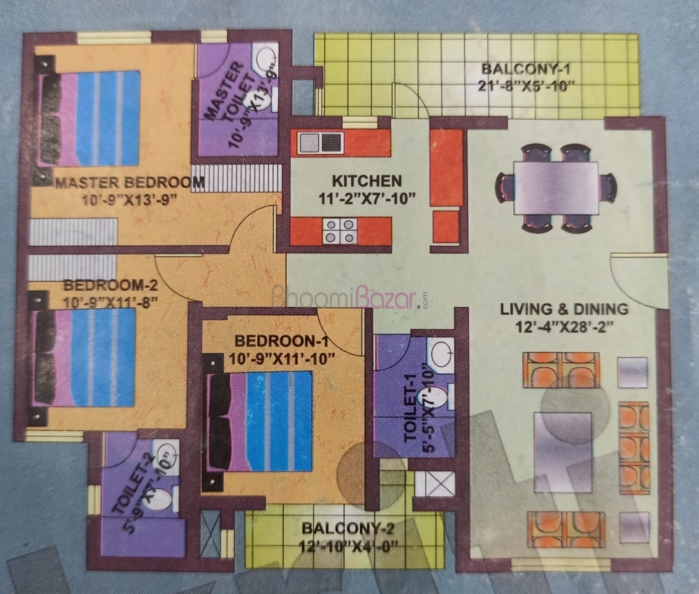 Vatika Gurgaon-21 3 BHK 1776 Sq.ft for Sale